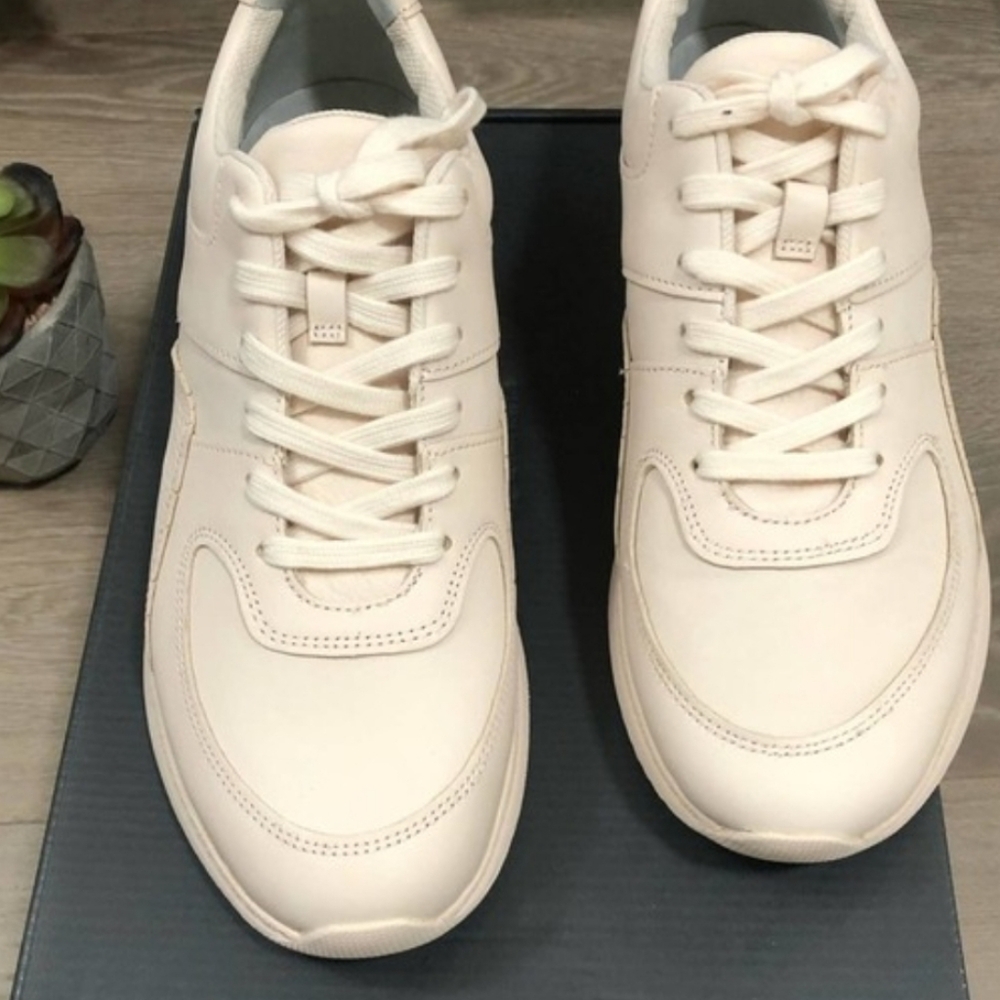 Everlane The Trainer Leather Sneakers Lace Up 9.5